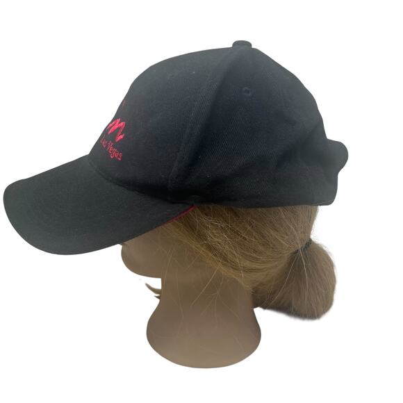 Sin Las Vegas Baseball Hat Black Red Hat Spell Out Embroidered night club - Picture 7 of 11